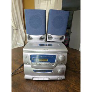 Craig CM4371 AM/FM Stereo Cassette Player 3 CD Changer Read - tested! Works!